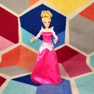 Disney‎ Princess Aurora Doll Sleeping Beauty Pink Gown Ballerina Doll Toy